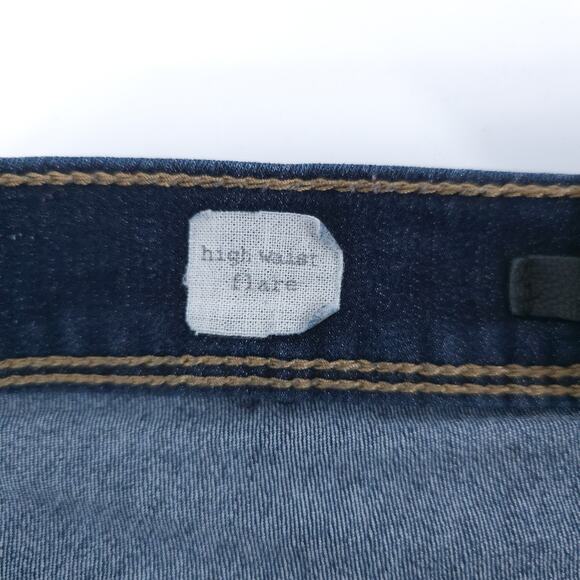 SP Black Label 70s Western Groovy High Rise Cotton Blend Dk.Wash Flared Jean 30 - Picture 6 of 14